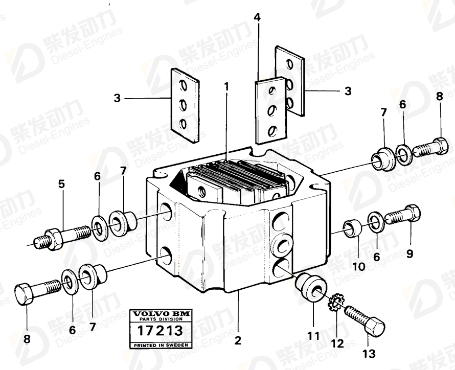 VOLVO Bushing 842840 Drawing