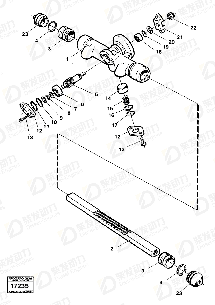 VOLVO Bushing 11991519 Drawing