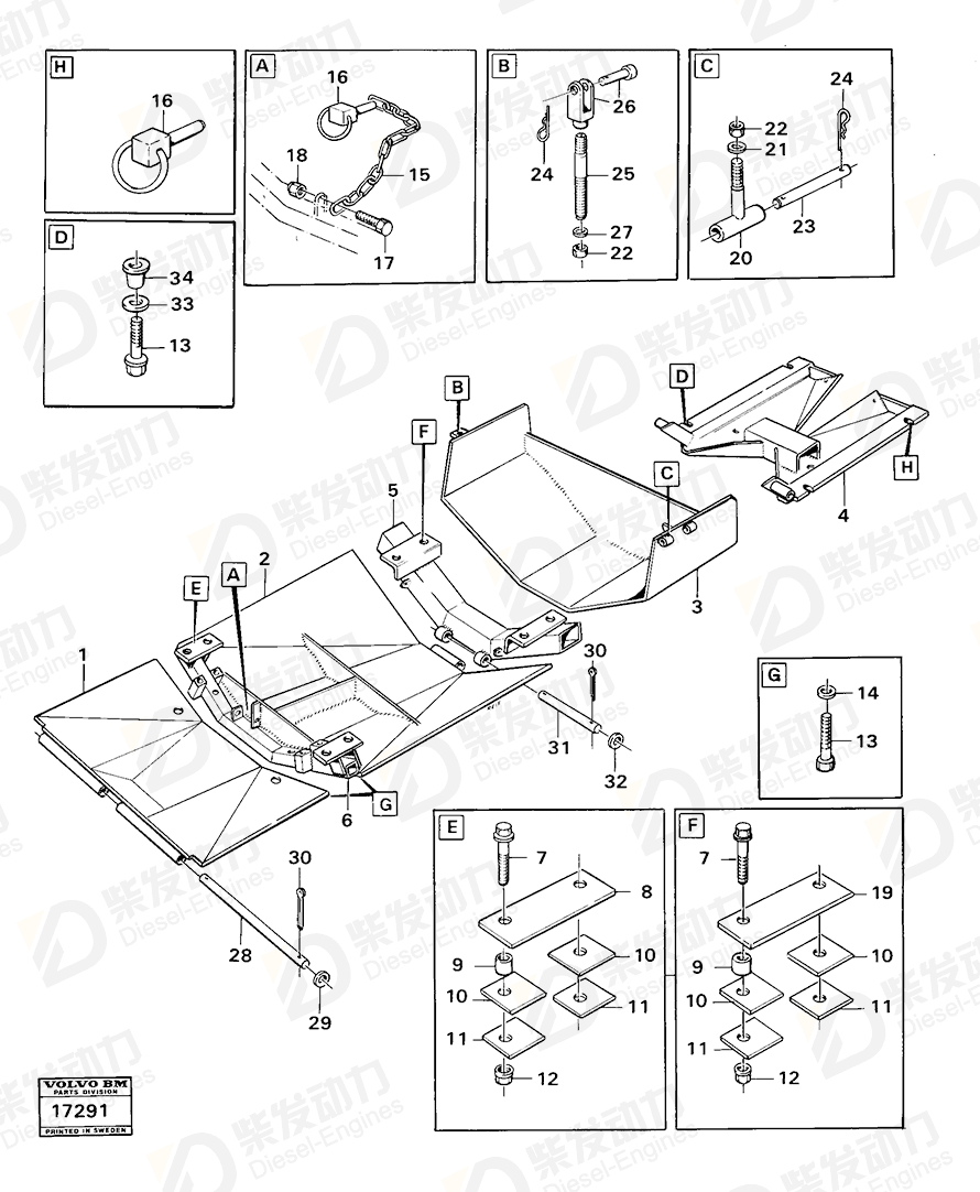 VOLVO Stud 4821439 Drawing