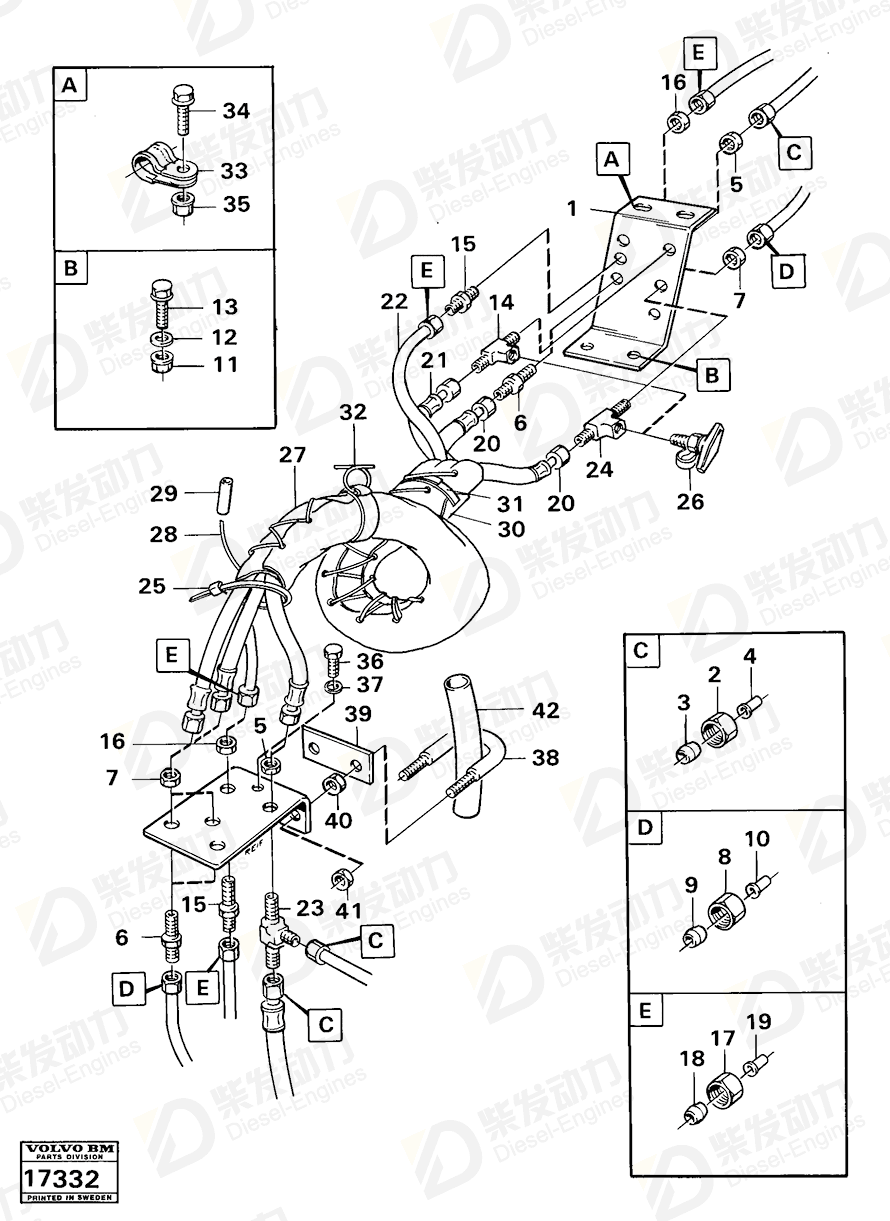 VOLVO Nipple 13948892 Drawing