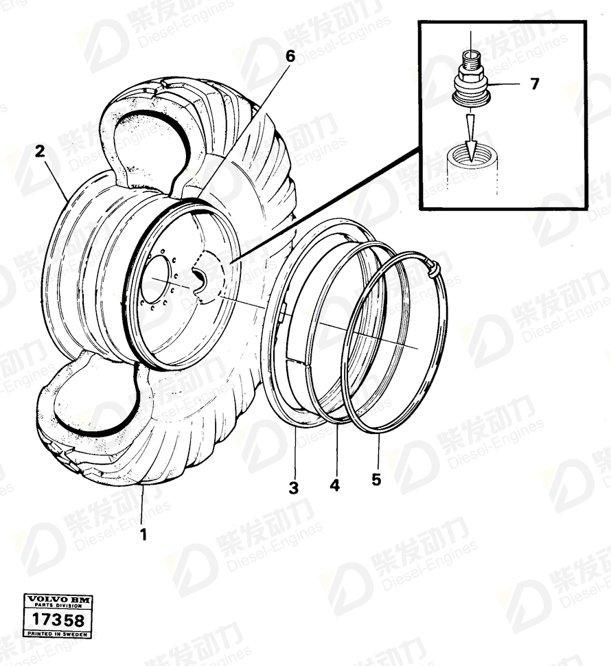 VOLVO Rim 99479 Drawing