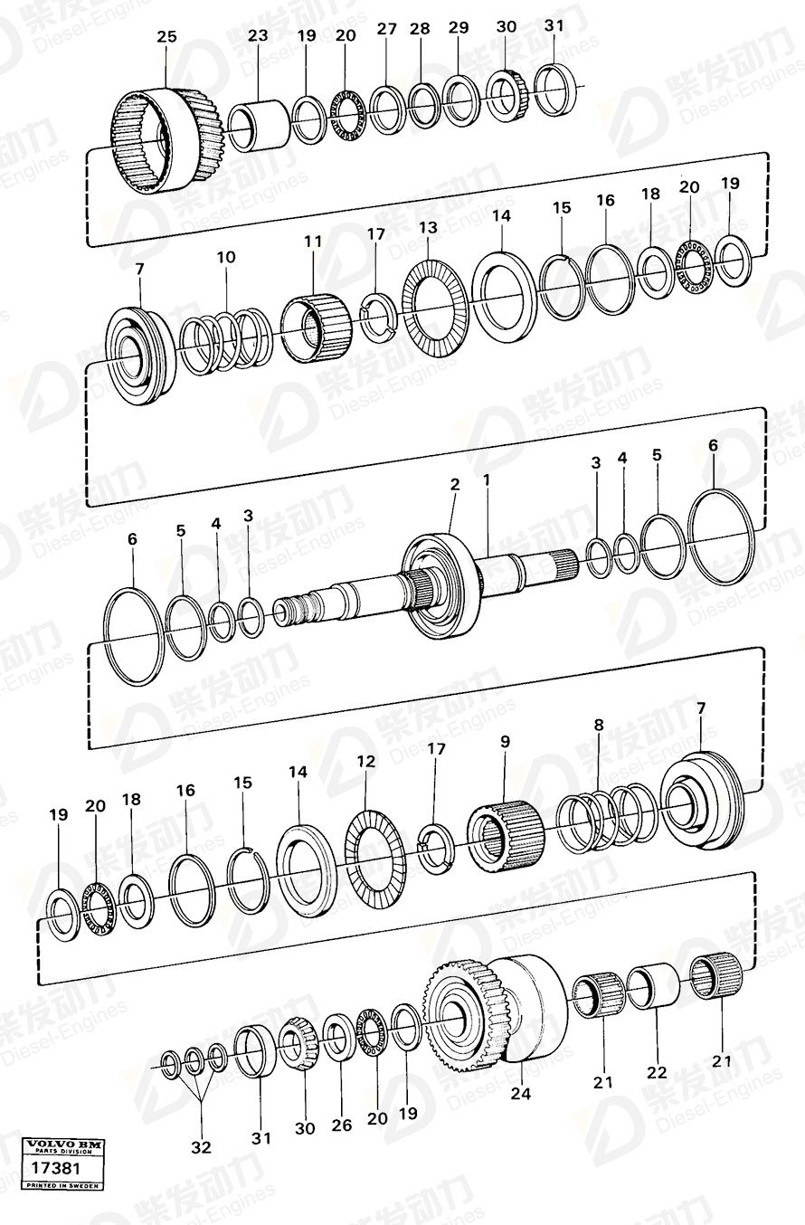 VOLVO Friction disc 4873015 Drawing VOLVO Friction disc 4873015 Drawing