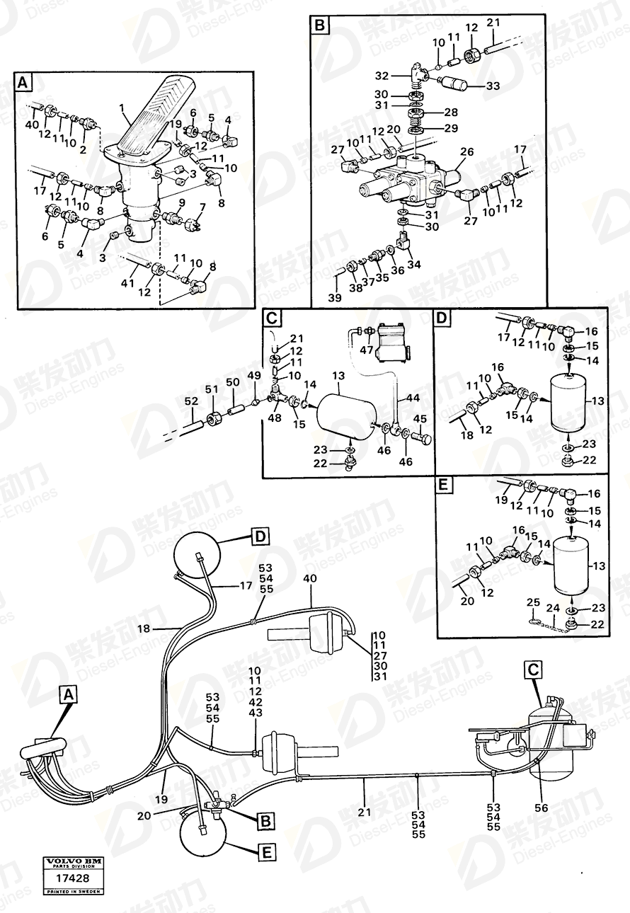 VOLVO Nipple 13949620 Drawing