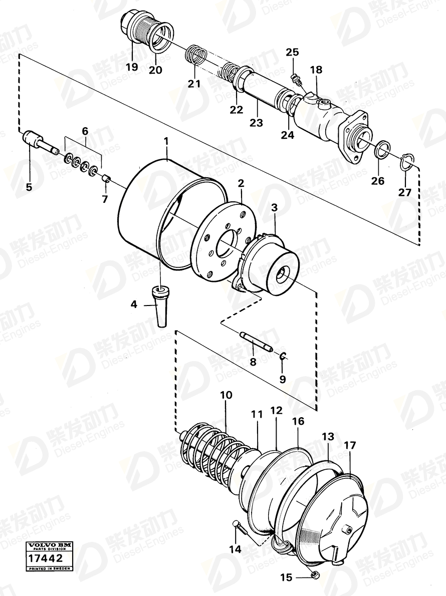 VOLVO Gasket 6210866 Drawing