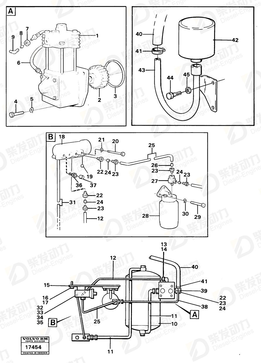 VOLVO Compressor 4773636 Drawing