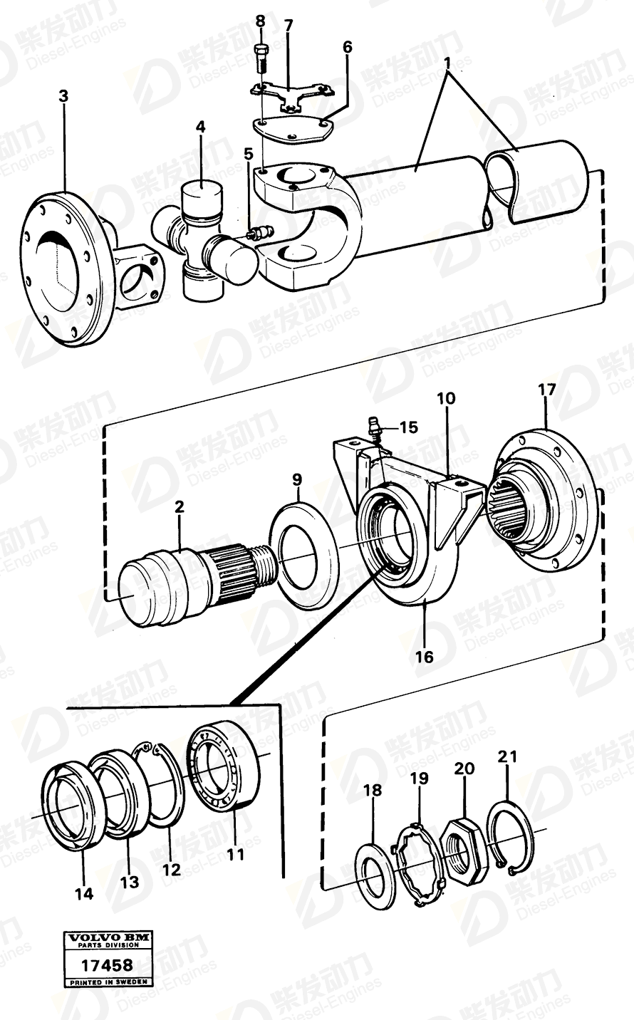 VOLVO Nut 13948320 Drawing