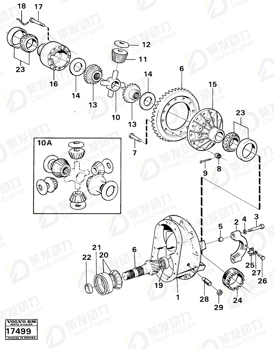 VOLVO Differential 4717858 Drawing