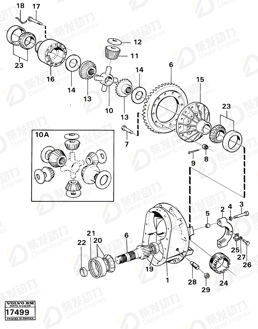 VOLVO Drive gear set 4717767 Drawing