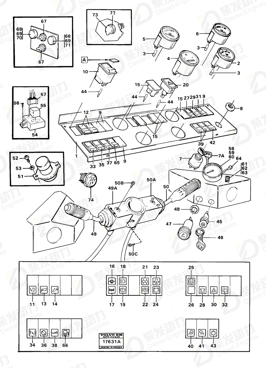 VOLVO Switch 4803461 Drawing