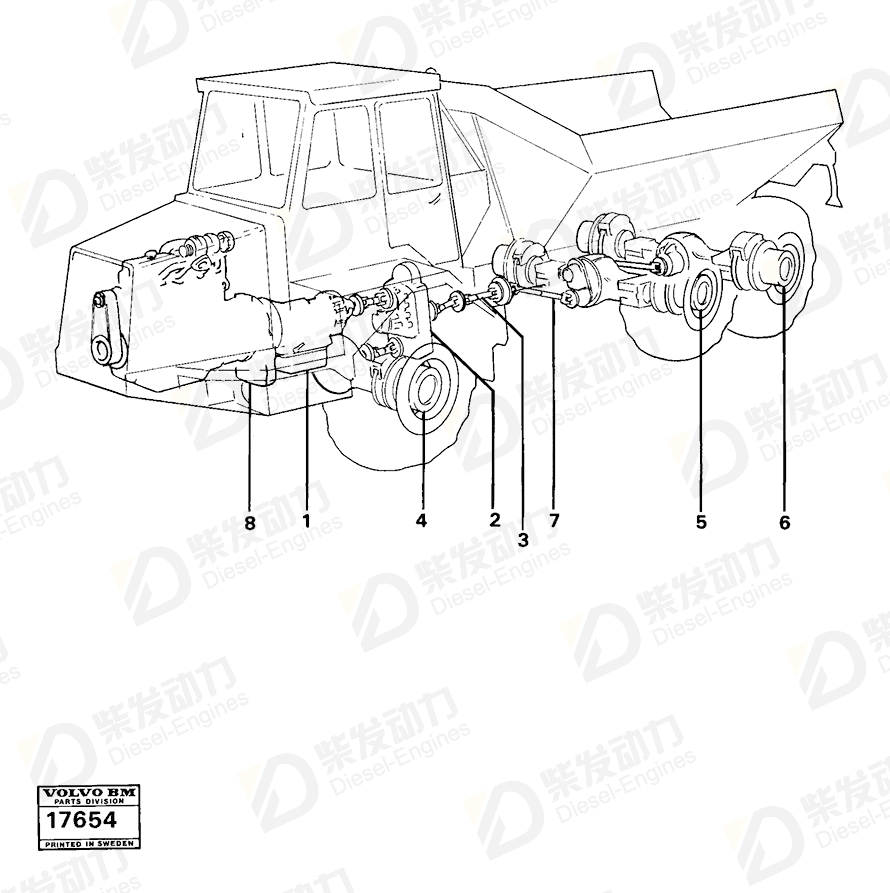 VOLVO Drop Box 30848 Drawing
