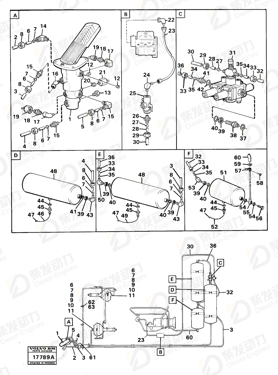 VOLVO Support sleeve 967549 Drawing VOLVO Support sleeve 967549 Drawing