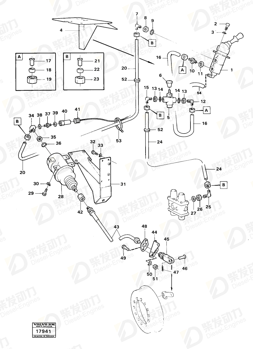 VOLVO Reduction nipple 949513 Drawing