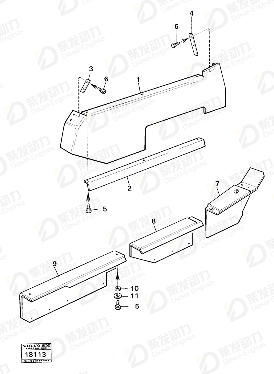 VOLVO Rubber mat 4940914 Drawing