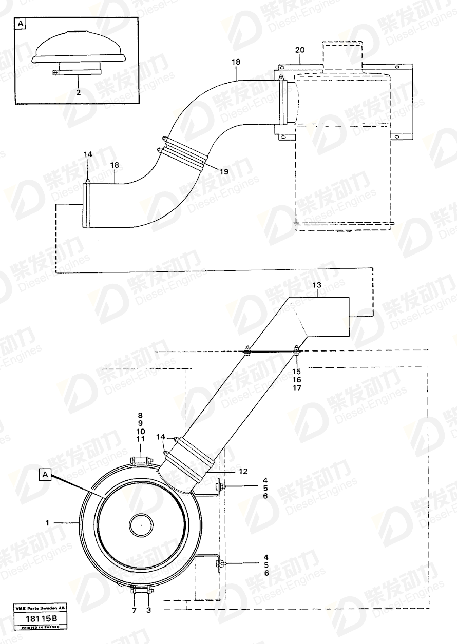 VOLVO Connector 4737212 Drawing