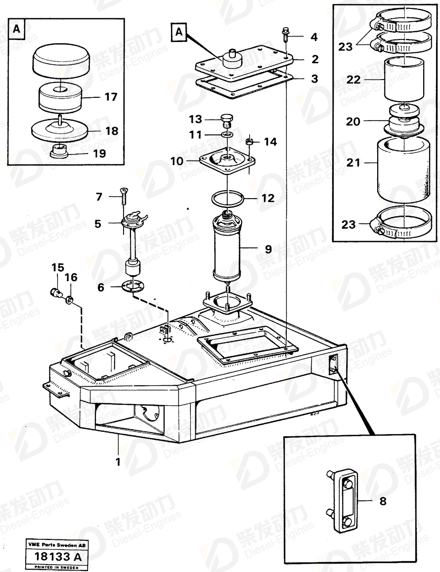 VOLVO Hose 11050899 Drawing