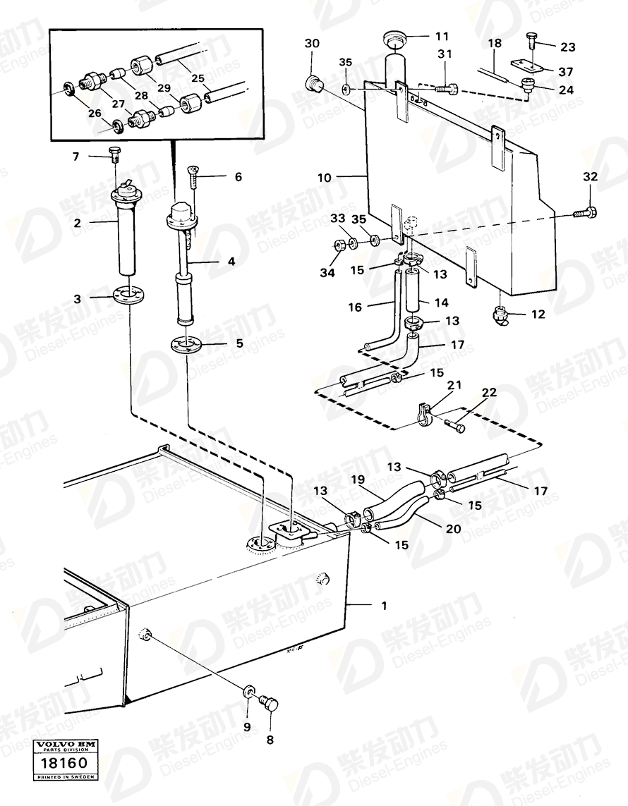 VOLVO Cover 4940398 Drawing