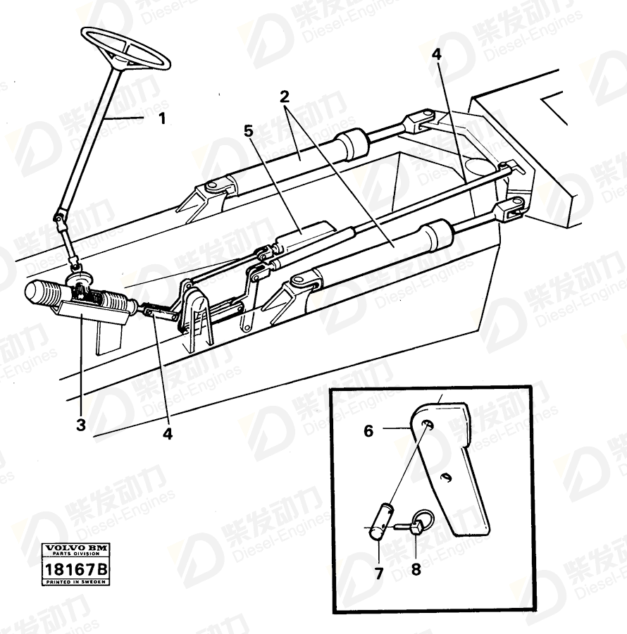 VOLVO Pin 4823868 Drawing