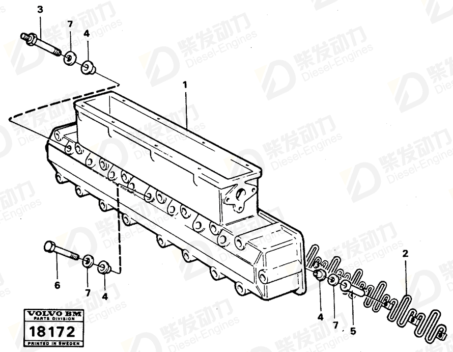 VOLVO Spacer sleeve 846894 Drawing