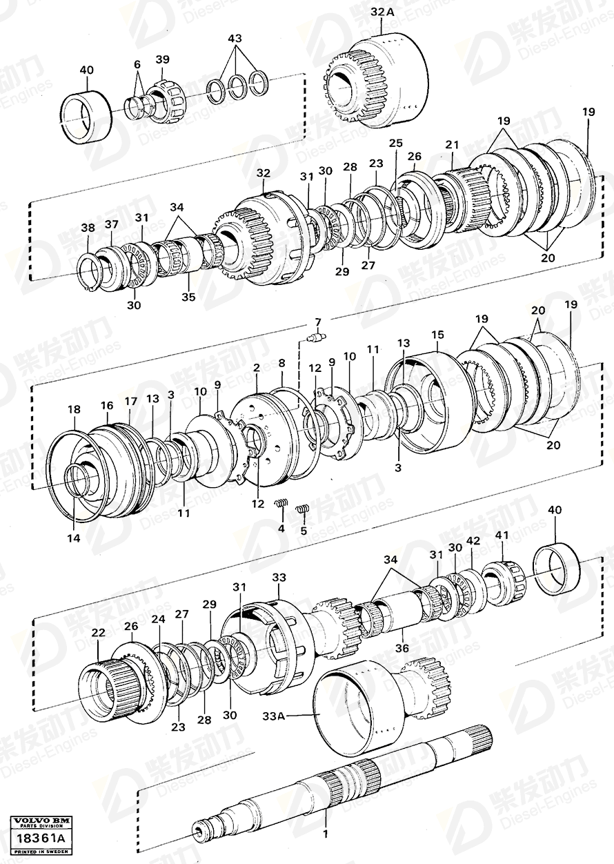 VOLVO Piston ring 4720797 Drawing