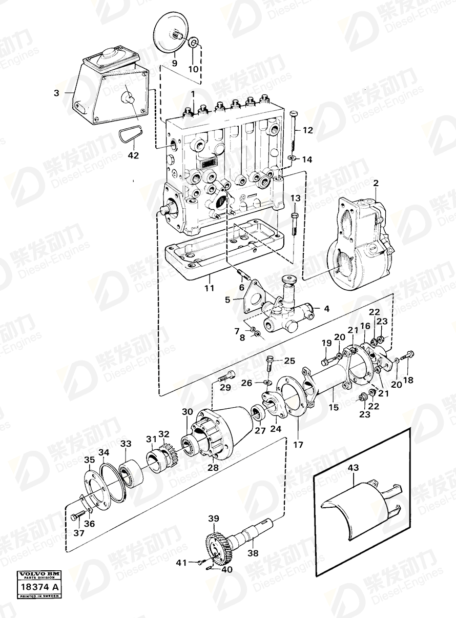 VOLVO Spacer 471368 Drawing