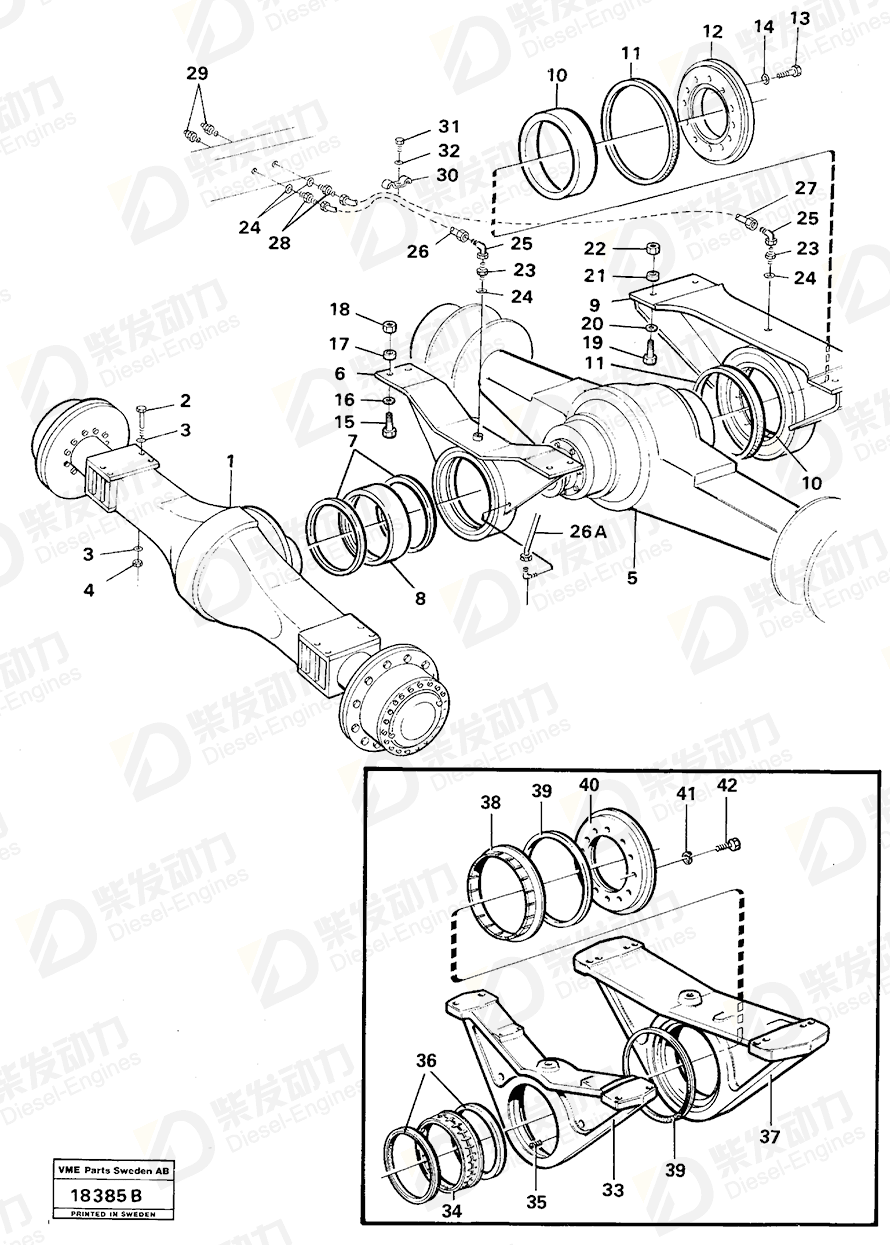 VOLVO Hex. socket screw 942000 Drawing