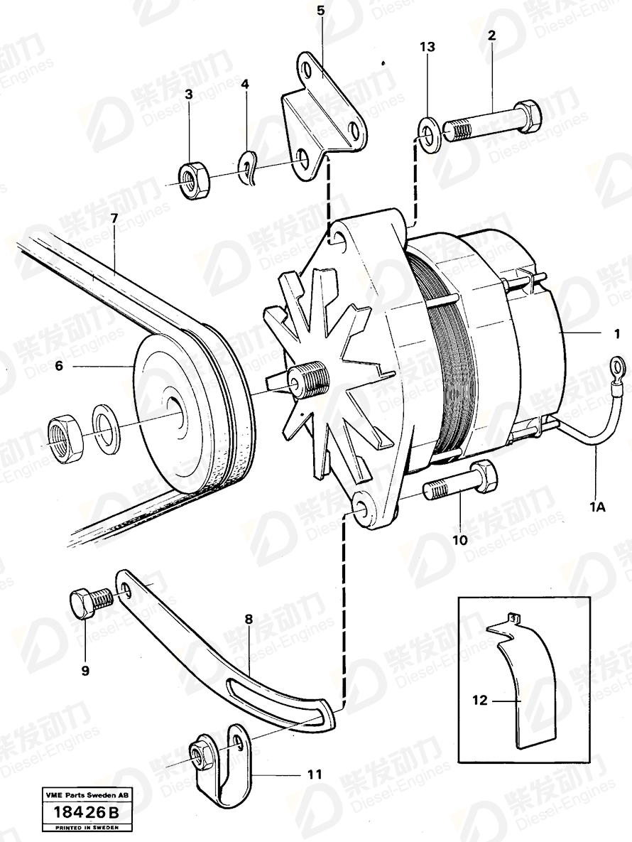 VOLVO Screw 11030564 Drawing