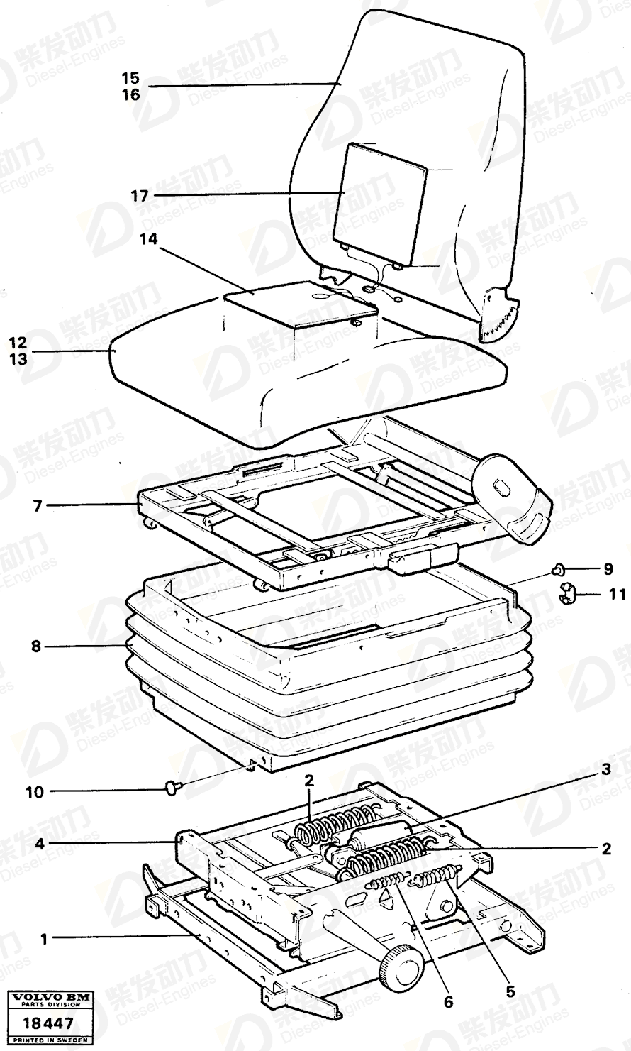 VOLVO Heater 1585370 Drawing