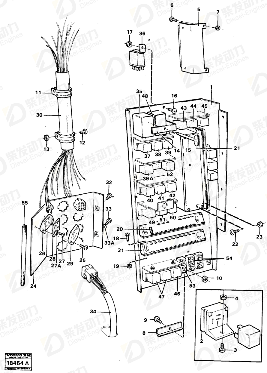 VOLVO Base plate 347714 Drawing