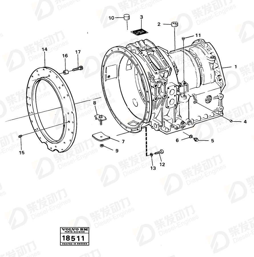 VOLVO Hexagon screw 960692 Drawing