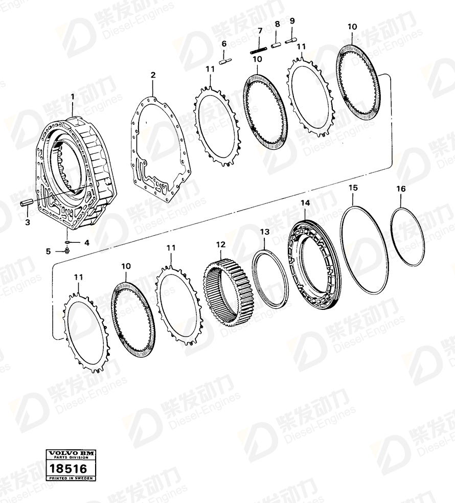 VOLVO Pin 11701313 Drawing