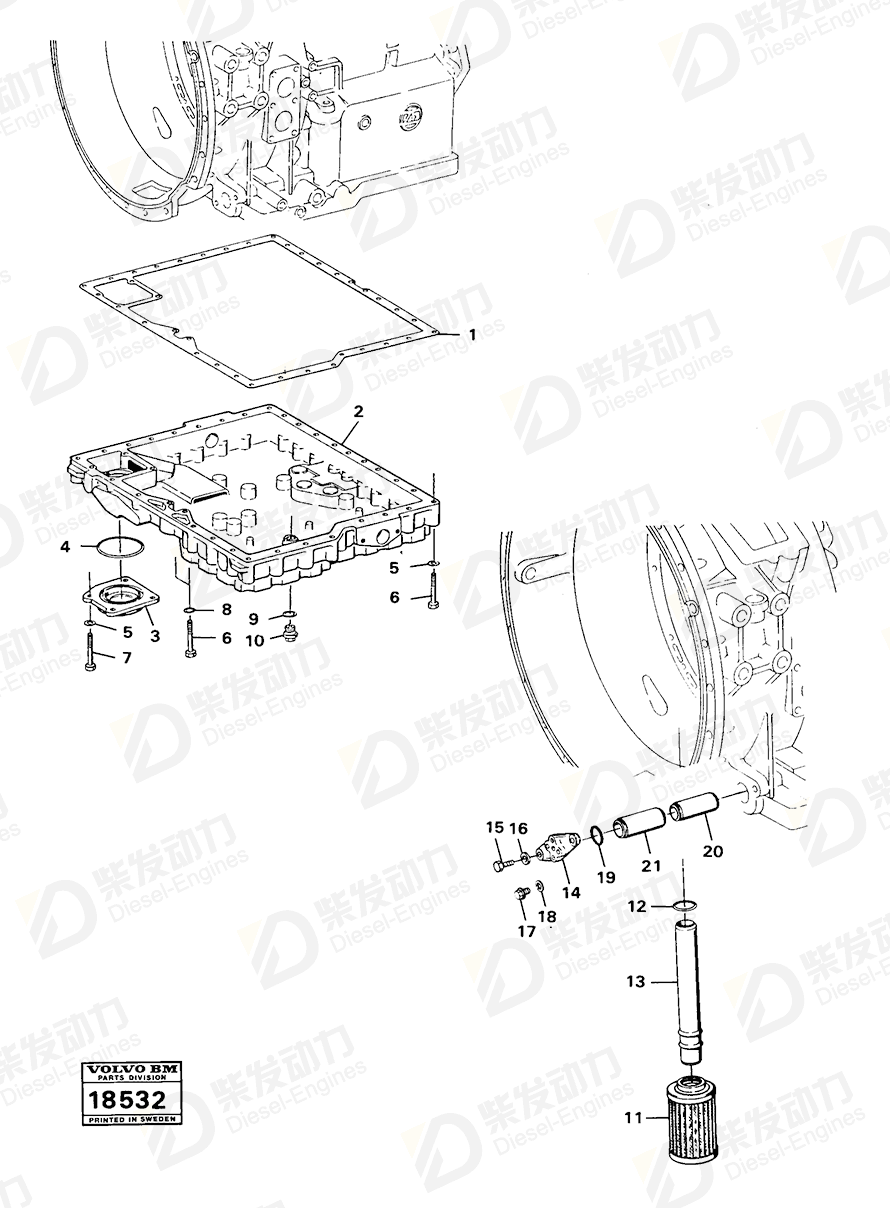 VOLVO Cover 3097471 Drawing