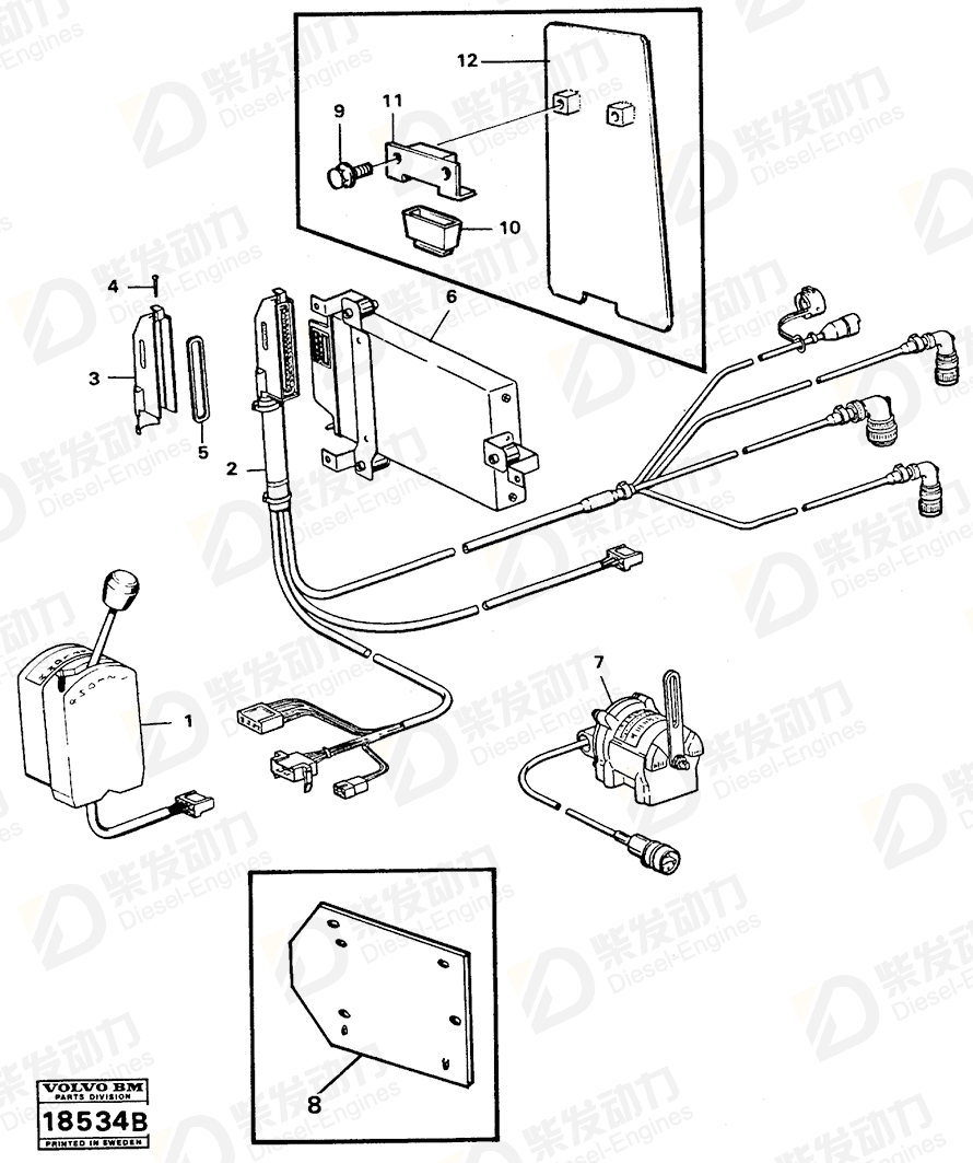 VOLVO Plate 4843654 Drawing