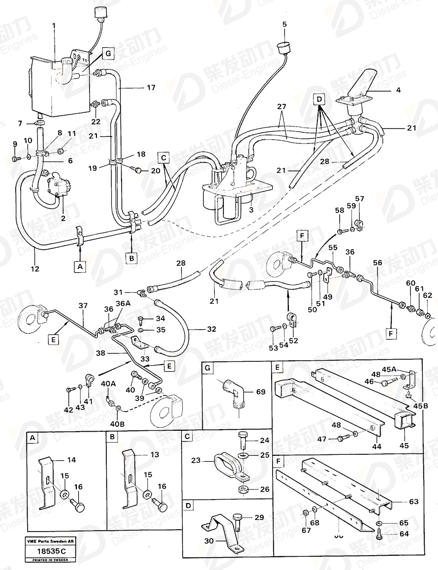 VOLVO L-connection 11043098 Drawing VOLVO L-connection 11043098 Drawing