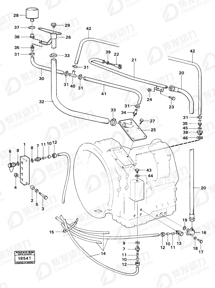 VOLVO Dipstick 11117944 Drawing