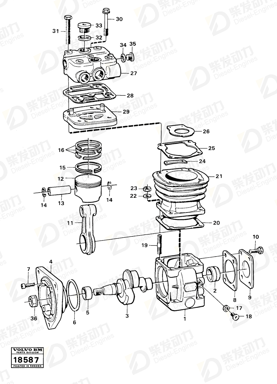 VOLVO Stud 1697101 Drawing
