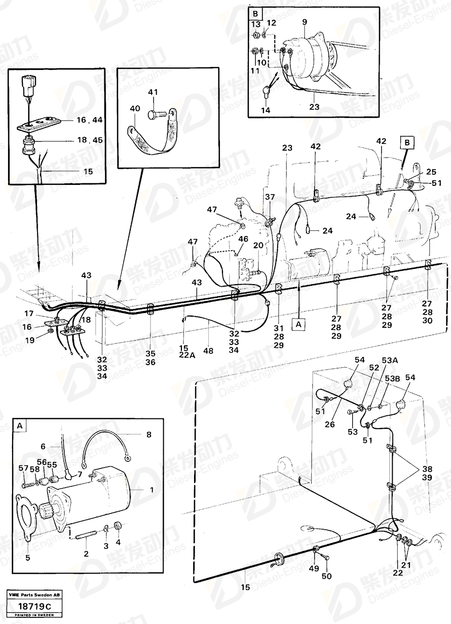 VOLVO Grommet 961957 Drawing