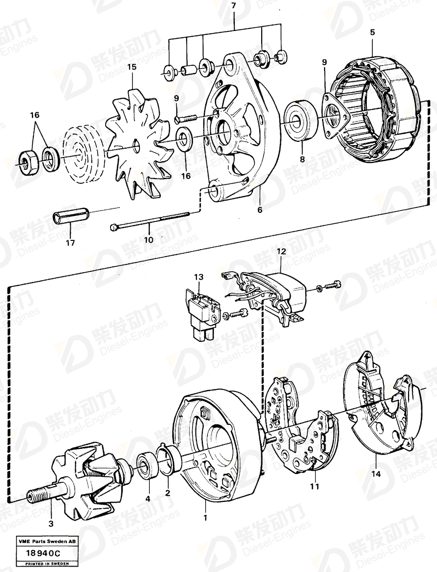 VOLVO Regulator 872023 Drawing