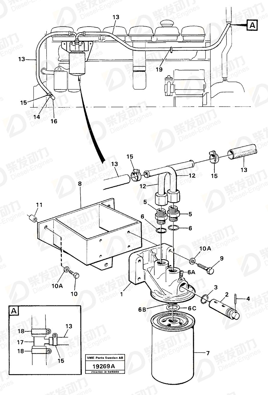 VOLVO Nipple 942722 Drawing