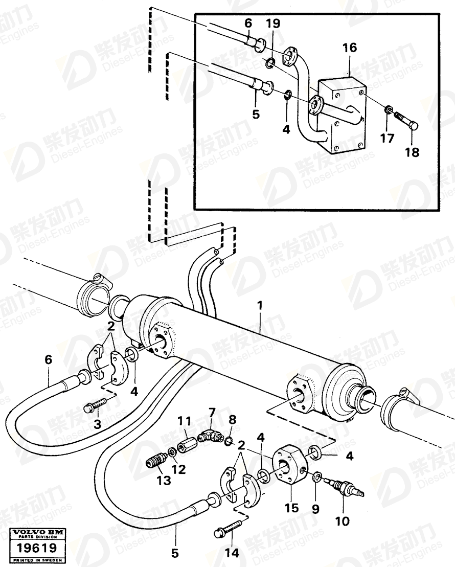 VOLVO Temperature sensor 4780972 Drawing