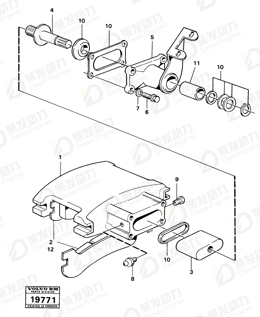 VOLVO Repair kit 6212696 Drawing