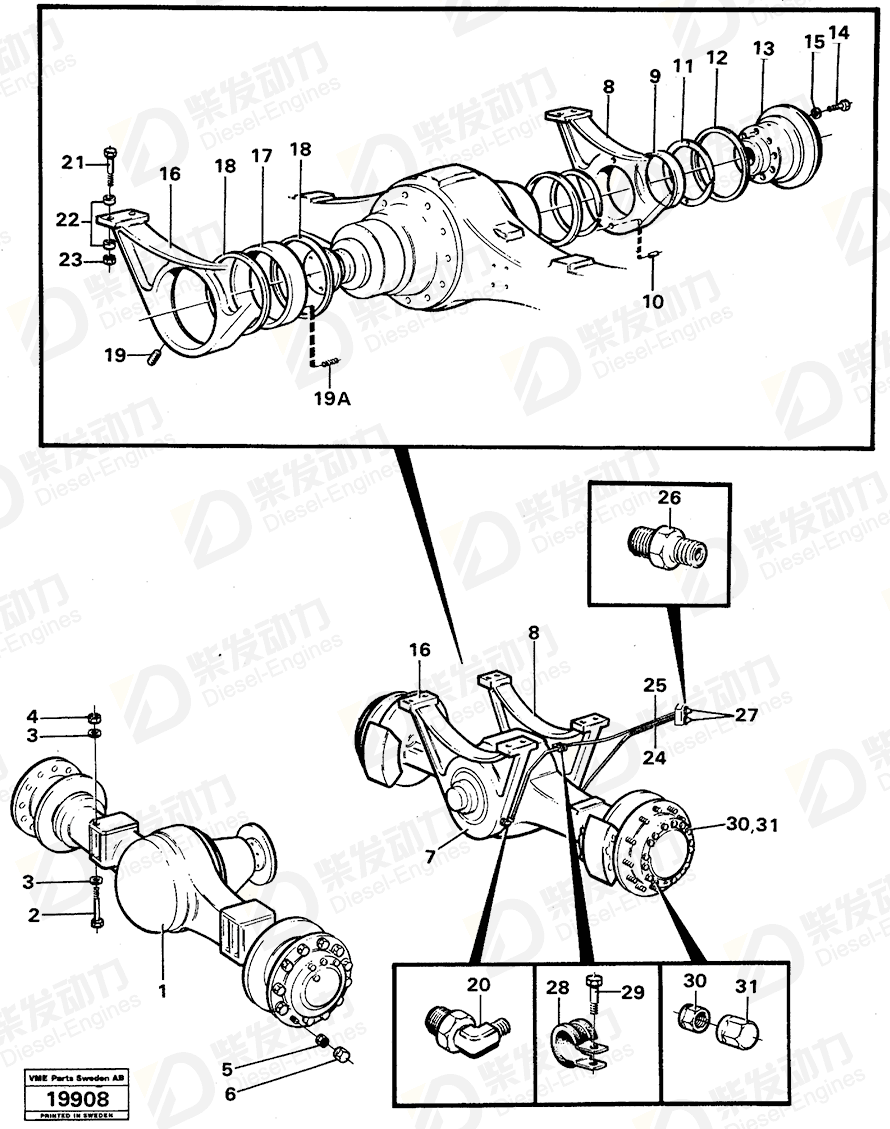 VOLVO Screw 13962936 Drawing