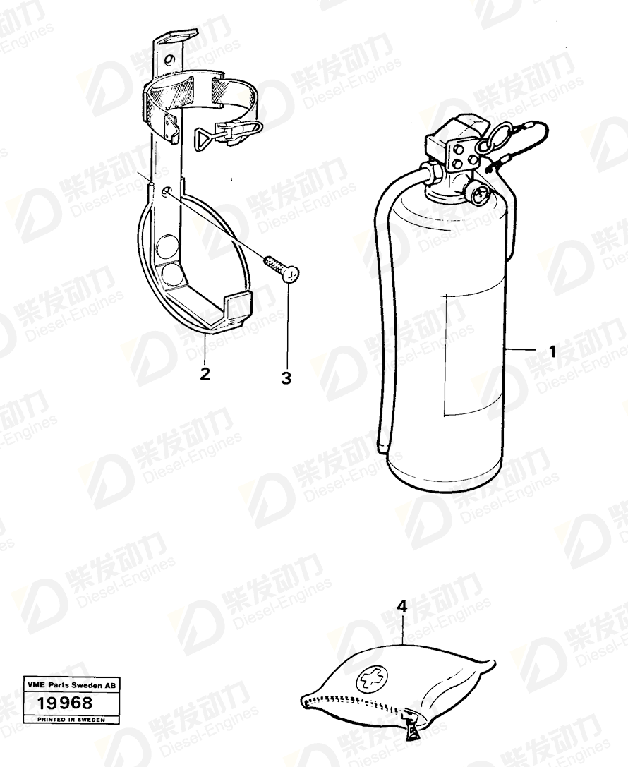 VOLVO Support 4881514 Drawing