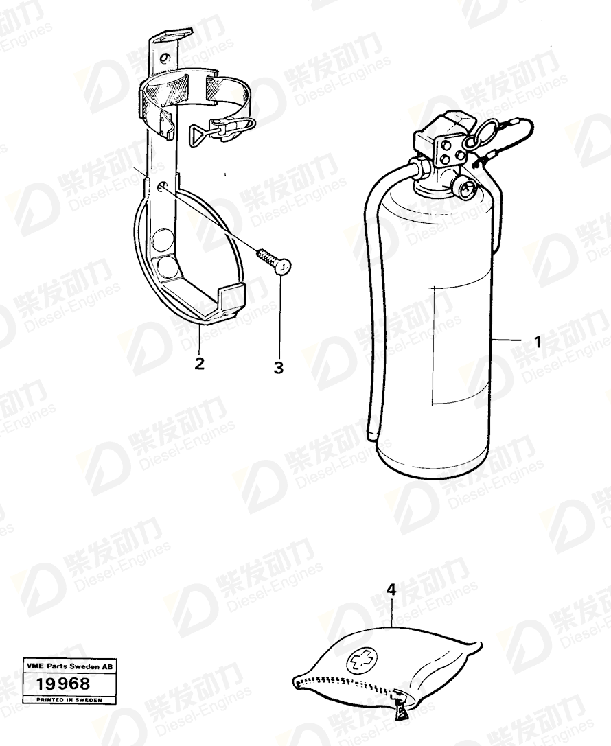 VOLVO Cross recessed sunk screw 941563 Drawing