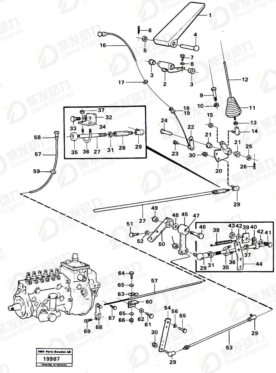 VOLVO Attaching bracket 324714 Drawing