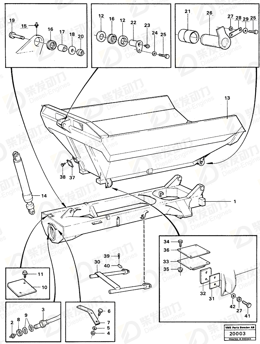 VOLVO Cover 4965259 Drawing