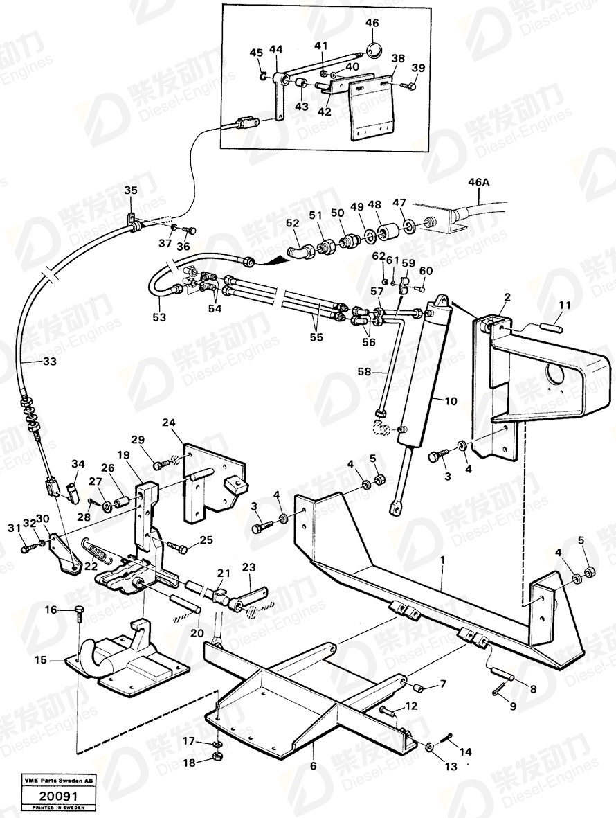 VOLVO Retaining ring 914446 Drawing