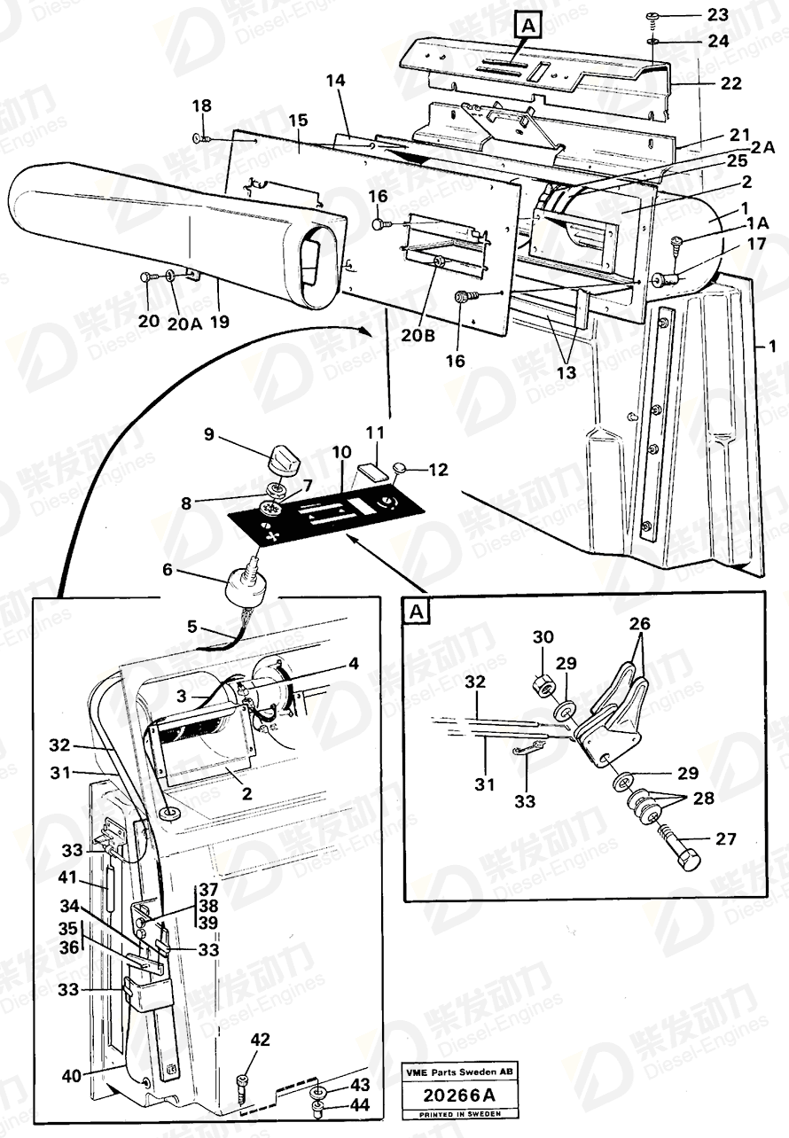 VOLVO Expanding nut 930858 Drawing VOLVO Expanding nut 930858 Drawing