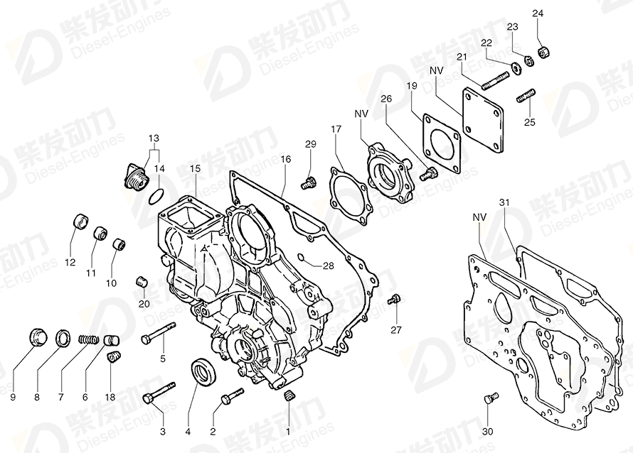 VOLVO Nut 7410117 Drawing