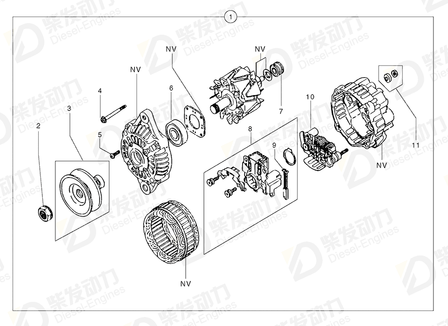VOLVO Ball bearing 7415404 Drawing VOLVO Ball bearing 7415404 Drawing