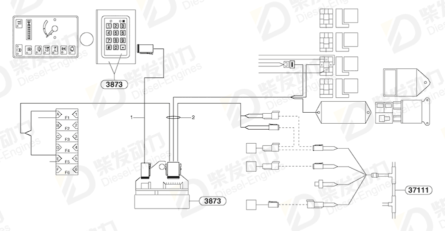 VOLVO Wire harness 11803912 Drawing VOLVO Wire harness 11803912 Drawing
